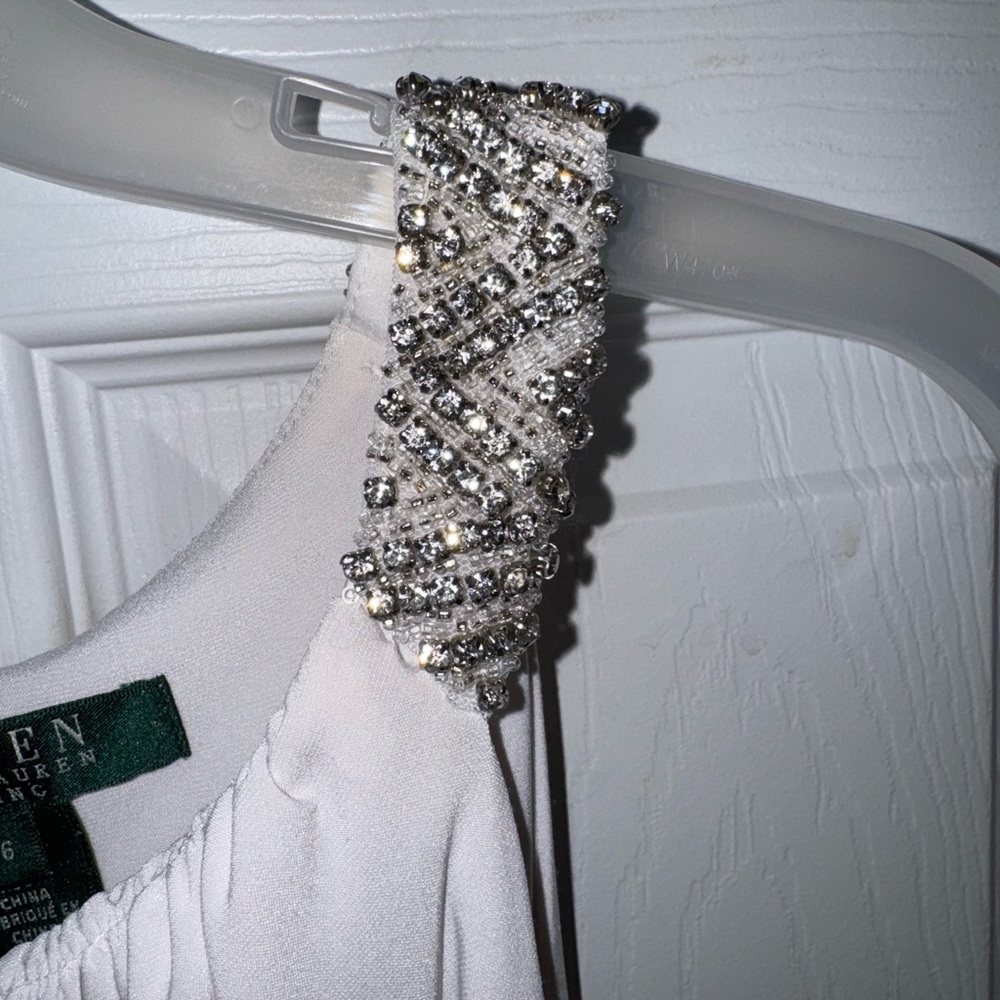 Lauren Ralph Lauren Ivory Embellished Gown - Picture 4 of 5